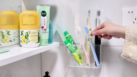 Electric Toothbrush Holder for Bathroom Countertop and Wall Mounted with Adhesive,5 Slots Family Size White Tooth Brush and Paste Holder & Stand,Cute Kids Tooth Rush Holders and Toothpaste Organizer