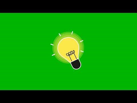 Glowing bulb animation on green screen | Idea | Idea animation footage| non copyrighted footage| NCF