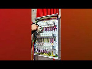 Install distribution box, connect wires