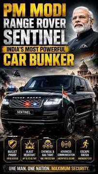 PM Modi's ₹12 Crore Range Rover Sentinel 😱 India's Most Secure Car Bunker! 🇮🇳🔥