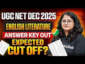 UGC NET English Answer Key 2026 | UGC NET English Expected Cut Off 2025 | UGC NET Result 2025