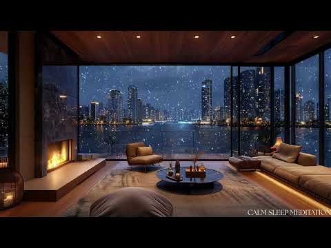 Snowfall Ambience ❄️ Relaxing Winter Sounds for Sleep, Study & Stress Relief