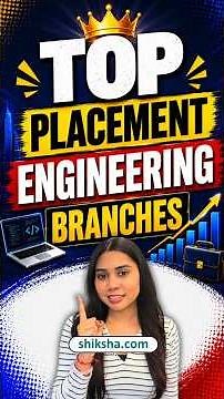Engineering Branch with Best Scope | High Placement Engineering Courses | BTech Colleges #btech #jee
