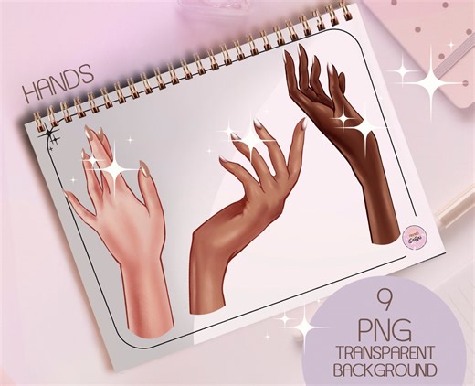 Female Hands PNG: Beauty Hand Gestures Digital Art (digital Download) - Etsy