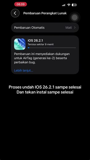 Tutorial Cara Upgrade iOS 26.2.1 di iPhone dan iPad