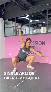 Pherform Single Arm DB Overhead Squat