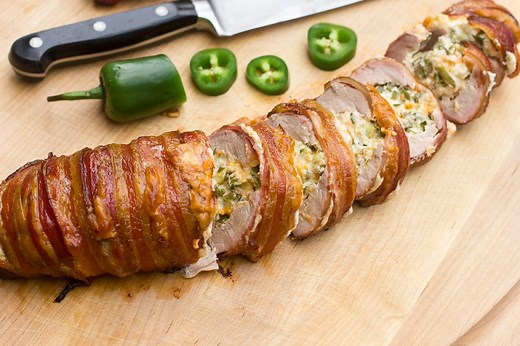 Jalapeño Popper Stuffed Smoked Pork Tenderloin