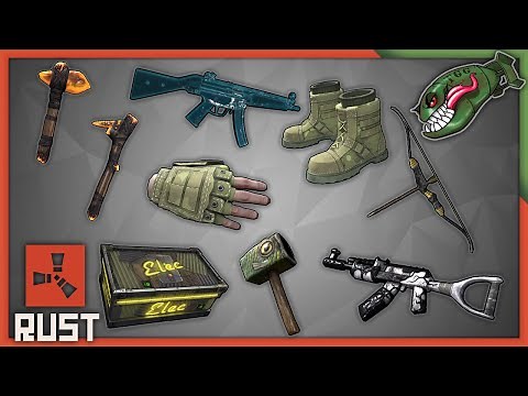 Rust Skins | Ancient Amber Tools, Fish Hammer, Forest Raider Boots/Gloves, Frosty Mp5 #236 (Preview)