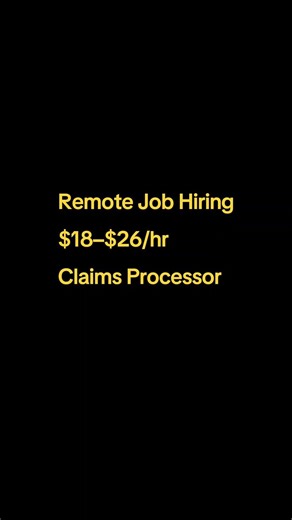 Remote Claims Processor | Insurance Review Role