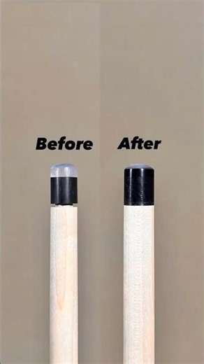 Black phenolic tip installation and ferrule fix on this jump and break cue shaft