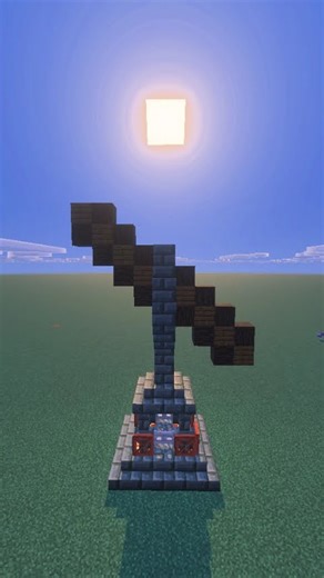 my pickaxe statue tutorial #minecraft