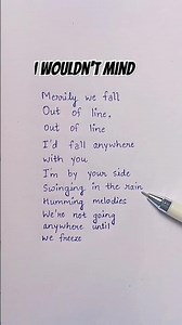 I wouldn't mind lyrics song by He Is We #iwouldntmind #lyrics #heiswe