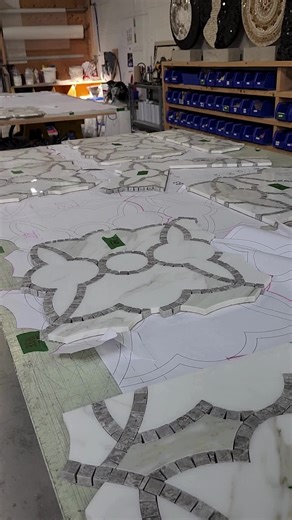 A stunning mosaic floor in the making... #ciot #tiktok #fyp #foryoupage #foryou #interiordesign #design #mosaic #mosaics #art #ciotstudio #artist #mosaicist #mosaisicts #homedecor #decor #mosaicfloor #naturalstone #stone #nature #natural #marble