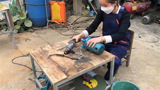 Repair and restore broken iron cutting machines, lubricate and replace carbon brushes | Captain work