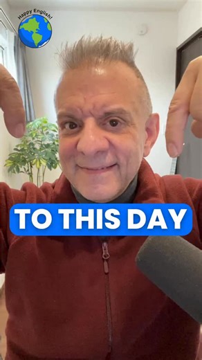 👍 TO THIS DAY Today, let’s look at a really natural phrase you’ll hear in everyday English - “to this day.” We use to this day to mean until now, usually when something began in the past and is still true today. To this day often shows strong feelings - surprise, wonder, and even admiration. Like, I first saw Casablanca when I was in my twenties, and to this day, it’s still my favorite movie.” Our relationship ended over 25 years ago, but to this day, I don’t know why she broke up with me. You’