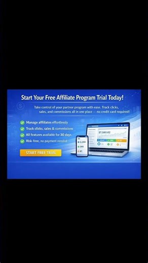 Start Your Free Affiliate Program Trial Today!