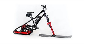 New conversion kit turns mountain bikes into electric snowmobiles