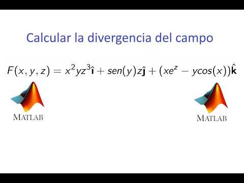Divergencia de un campo con Matlab