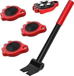 Amazon.com: Wheels for Moving Furniture Dolly - 360° Rotating Furniture Lifter Set, Self-Adjusting Base Prevents The Pulley from Separating from The Furniture Dollies