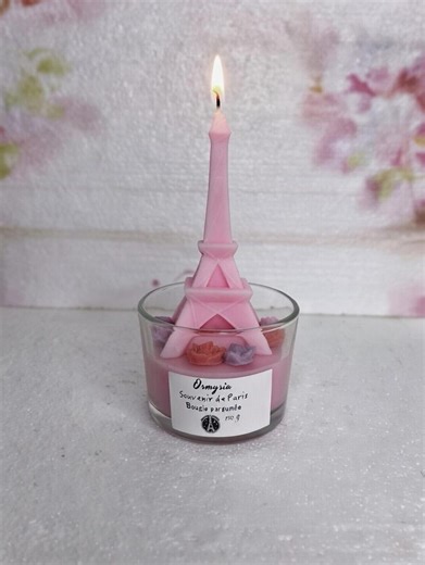 Bougie parfumée Tour Eiffel – Bougie décorative Paris en cire de soja – Cadeau souvenir Paris – Scented Candle Gift, parfum, decor, French - Etsy France