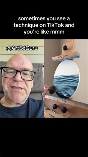 #duet with @Lee Whitney getting inspired to try a new technique #Painting #Water #Ocean #Brush
