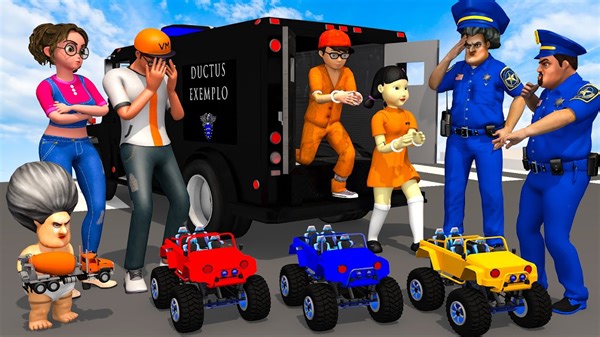 184K views · 3.2K reactions | Squid Game (오징어 게임) vs Scary teacher 3D Nick love Tani Suspect Police Spoiled Child Doll Huggy Wuggy | Scary Teacher 3D - VMAni Channel | Facebook