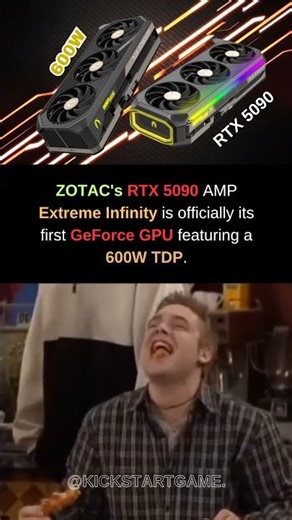 ZOTAC Confirms RTX 5090 AMP Extreme Infinity with 600W TDP!