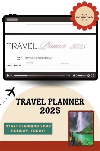 Travel Planner (14 Days) A3 and A4 Download! Make Travelling Easy! Great for Online or Hard-copy Use! - Etsy