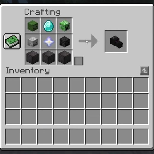 DRAGON HEAD CRAFTING RECIPE #minecraft #crafting #viral #usa