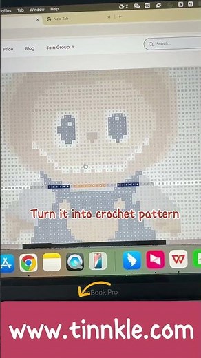 the best tapestry crochet pattern generator ever! #tinnkle #crochet #crochetpattern #pixelart