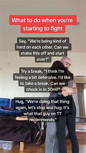 This goes even better your both on the lookout for things getting strained. Notice it. Name it. Stop it. Choose something different. #conflict #relationshipissues #relationshipadvice #relationship #relationshipgoals #relationshipstruggles #fyp | Healthy Relationships