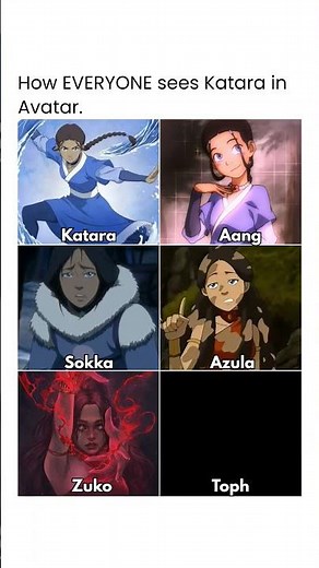 Toph's view of Katara never gets old😅 #avatarthelastairbender #avatar #atla #katara #lok