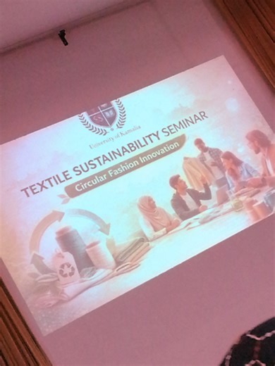 Textile Sustainability Seminar at UKM: Insights and Innovations