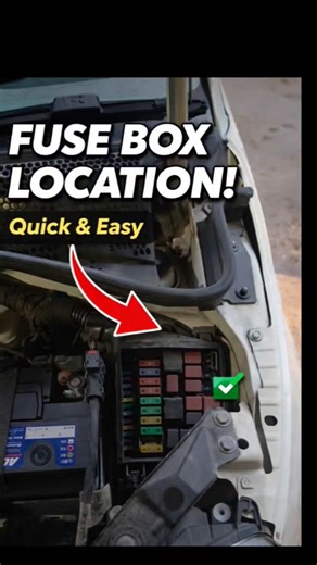 FIAT 500.FUSE BOX LOCATION #autorepair #automobile