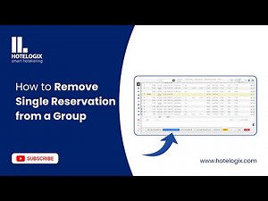 How to Remove Single Reservation from a Group | Hotel PMS Tutorial