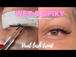 "Wet & Spiky Lash Tutorial 🔥 How to Create the Viral Luxury Lash Look" | VIRAL LOOK | Step by step