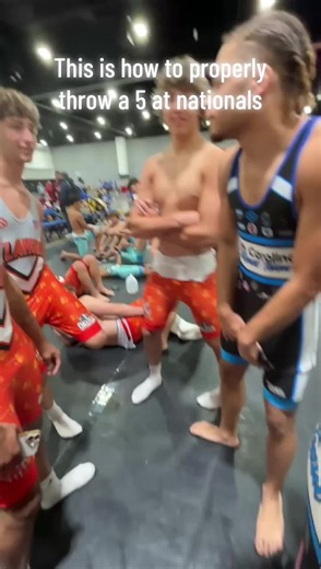How to throw a five at nationals #nationals #wrestling #freco #d1 #throws