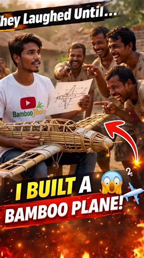 👉 They Laughed At Me… Until I Built a Bamboo Airplane! 😱✈️