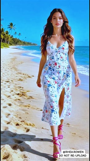 Maxi dress beach summer #beachoutfit
