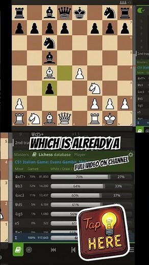 61% of Players Fall for this Evans Gambit Trap