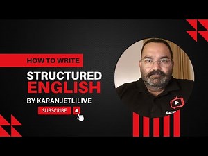 structured English explained with example