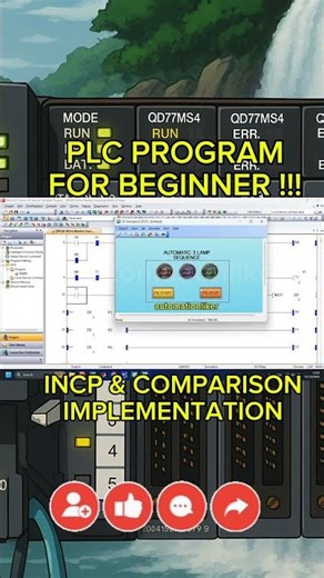 PLC Program For Begginner that you should to know, Watch Full tutorial on this Channel#shorts #plc