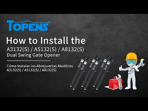 TOPENS A3132(S) / A5132(S) / A8132(S) Gate Opener Installation Video