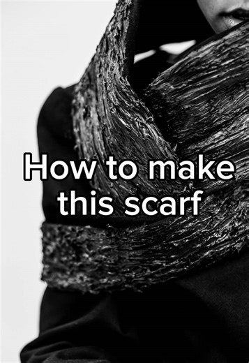 Exploring the Fabric Development of a Black Scarf