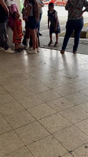 Fun Moments with Kids at the Bus Stop