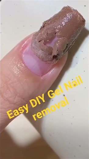 GEL NAIL REMOVAL TUTORIAL #shortfeeds #simplenails #music #ytshorts #nails# MaybirdBax
