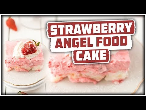 Strawberry Angel Food Cake