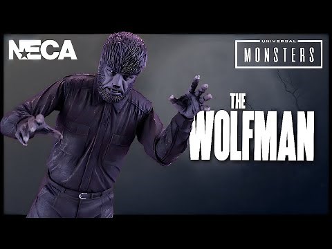 NECA Toys Universal Monsters The Wolfman Figure Black and White Version ‪@TheReviewSpot‬