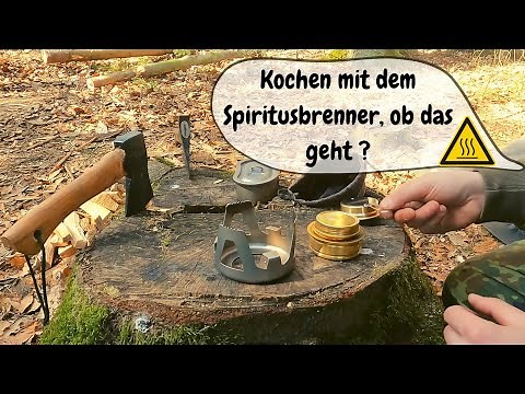 Spirituskocher Vorstellung + Test Kochen /Overmont /Spiritusbrenner/ Outdoorkocher/Campingkocher