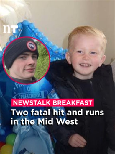 It has been described as a weekend of “tragedy” for the Mid West, after two hit and runs occurred, killing a two-year-old boy and a 16-year-old boy. Bryan Lowe was 16-years-old and was riding an e-bike when he was hit in Clonlara, on the Limerick-Clare border, on Friday evening. The second vehicle in the crash failed to remain at the scene. In Rathkeale, County Limerick, a jeep also crashed into a two-year-old boy playing on a miniature tractor on Saturday afternoon. Peter Mulcaire was taken to 